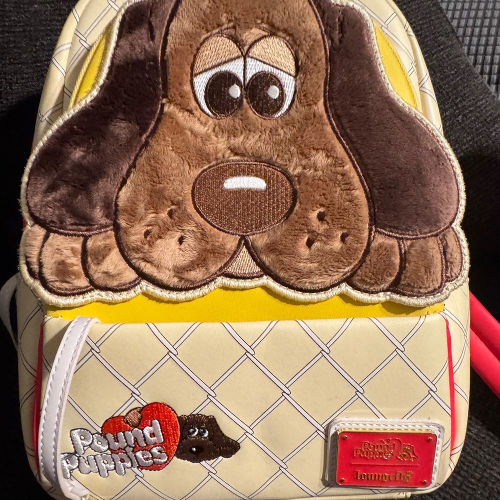 Loungefly Pound Puppies Yellow and Cream Backpack